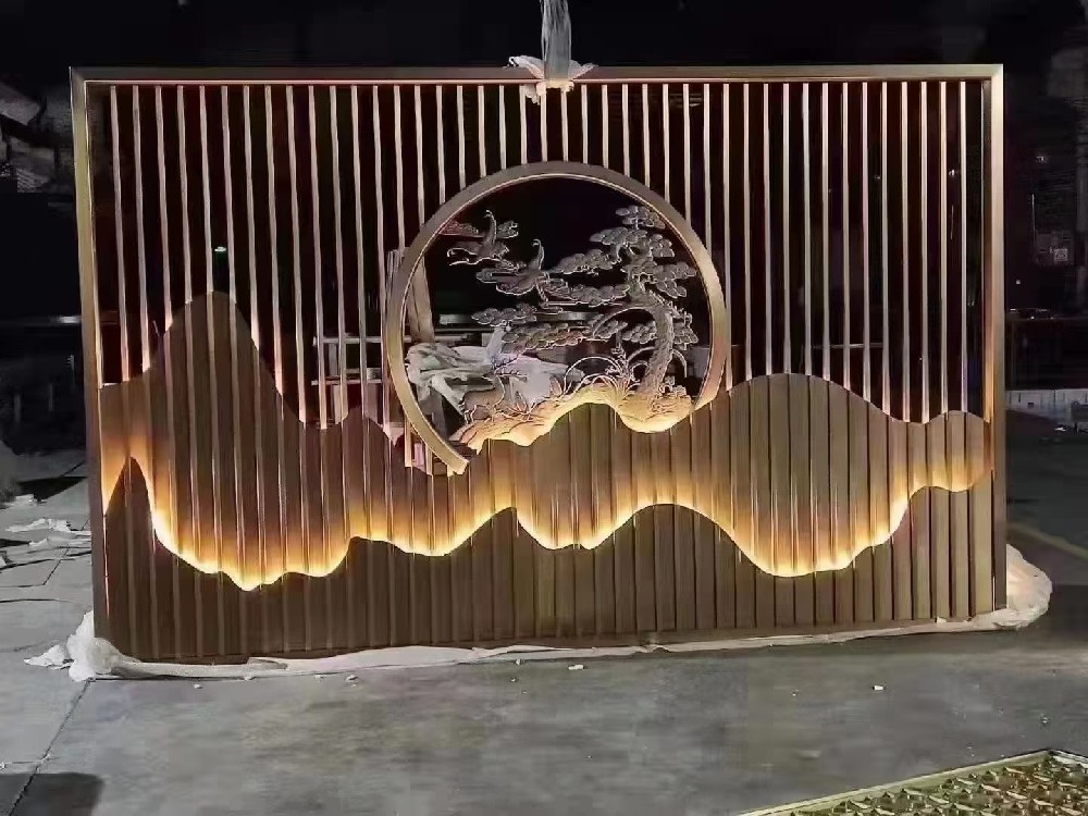 鋁屏風(fēng)，鋁窗花，鋁花格，鋁隔斷